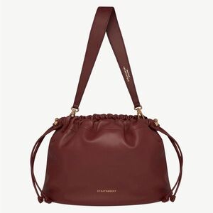 Strathberry Charlotte MIDI in Oxblood